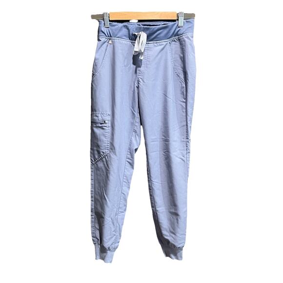 FIGS Technical Collection Light Blue Zamora Jogger Womens Scrubs Pants Size XS/P - Picture 1 of 5